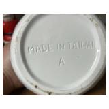 Holiday Collectibles Lot: Santa Figurines, Avon Ceramic Tree, Cheerful Reflections Box, Red Glassware