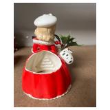 Vintage Christmas Ceramic Collection with Santa and Napco Caroler Planter, 1950s-1960s