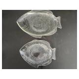 Vintage Royal Doulton and Schumann Weiden China Plates with Glass Fish Platters and Bowls