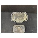 Collection of Vintage Pressed Glass Kitchenware and Tableware Pieces