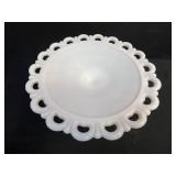 Vintage Milk Glass Hobnail Collection with Pedestal Bowl, Vases and Avon Decanter