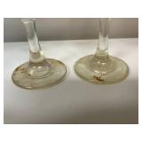 Set of VTG Assorted Wine and Water Goblets with Decorative Stems