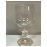 Set of VTG Assorted Wine and Water Goblets with Decorative Stems