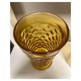 Collection of 6 Vintage Glass Tumblers in Assorted Colors and Designs