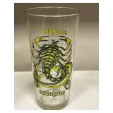 Collection of 6 Vintage Glass Tumblers in Assorted Colors and Designs