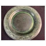 Collection of Vintage Green Uranium Depression Glass Tableware