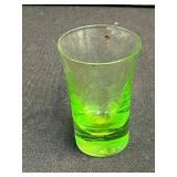 Collection of Vintage Green Uranium Depression Glass Tableware