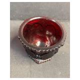 Set of 5 Avon Charisma Ruby Red Glassware Pieces