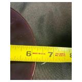 Set of Vintage Ruby Red Glass Plates Assorted Sizes