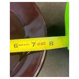 Set of Vintage Ruby Red Glass Plates Assorted Sizes