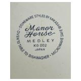 Vintage Glassware and Pottery Collection with Plates, Vases, and Glasses