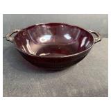 Set of Vintage Ruby Red Glass Bowls and Dishes Assorted Styles