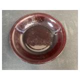 Set of Vintage Ruby Red Glass Bowls and Dishes Assorted Styles