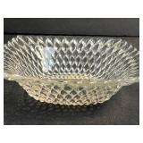 Collection of Vintage Pressed Glass Tableware Bowls, Cups, and Serving Pieces