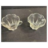 Collection of Vintage Pressed Glass Tableware Bowls, Cups, and Serving Pieces