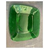Set of 6 Vintage Green Depression Glass Bowls and Plates