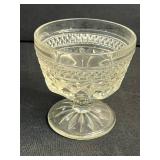 Collection of Vintage Etched and Pressed Glass Goblets and Coupes