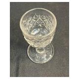 Collection of Vintage Etched and Pressed Glass Goblets and Coupes