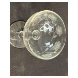 Collection of Vintage Etched and Pressed Glass Goblets and Coupes