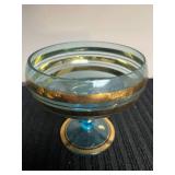 Collection of Vintage Glassware and Decorative Candy Dish
