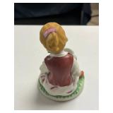 Set of Vintage Style Porcelain Figurines Children and Animals