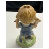 Set of Vintage Style Porcelain Figurines Children and Animals