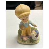Set of Vintage Style Porcelain Figurines Children and Animals