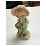 Set of Vintage Style Porcelain Figurines Children and Animals