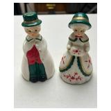 Set of Vintage Christmas Figurine Bells and Decor Assortment
