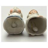 Set of Vintage Christmas Figurine Bells and Decor Assortment