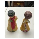 Set of Vintage Christmas Figurine Bells and Decor Assortment