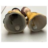 Set of Vintage Christmas Figurine Bells and Decor Assortment