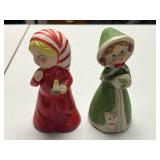 Set of Vintage Christmas Figurine Bells and Decor Assortment