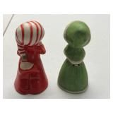 Set of Vintage Christmas Figurine Bells and Decor Assortment