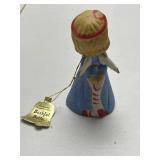 Set of Vintage Christmas Figurine Bells and Decor Assortment