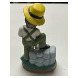 Set of Vintage Hand-Painted Ceramic Children Figurines