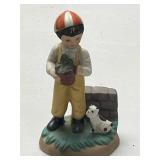 Set of Vintage Hand-Painted Ceramic Children Figurines