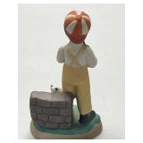 Set of Vintage Hand-Painted Ceramic Children Figurines