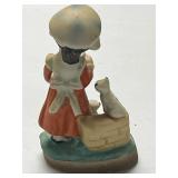 Set of Vintage Hand-Painted Ceramic Children Figurines