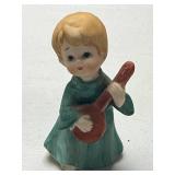 Set of Vintage Hand-Painted Ceramic Children Figurines