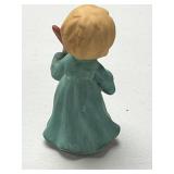 Set of Vintage Hand-Painted Ceramic Children Figurines