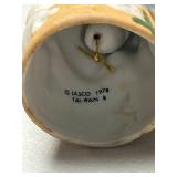 Collection of Vintage Porcelain Girl Figurine Bells by Jasco and Others