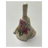 Collection of Vintage Porcelain Girl Figurine Bells by Jasco and Others