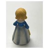 Collection of Vintage Porcelain Girl Figurine Bells by Jasco and Others