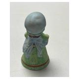 Collection of Vintage Porcelain Girl Figurine Bells by Jasco and Others