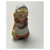 Collection of Vintage Porcelain Girl Figurine Bells by Jasco and Others