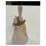 Set of 6 Decorative Collector Bells - Glass, Porcelain, and Metal