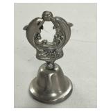 Set of 6 Decorative Collector Bells - Glass, Porcelain, and Metal