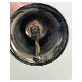 Set of 6 Decorative Collector Bells - Glass, Porcelain, and Metal