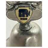 Set of 6 Decorative Collector Bells - Glass, Porcelain, and Metal